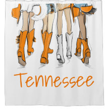 Tennessee Ladies Cowboy Boots Orange Fashion
