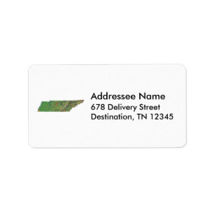 Tennessee Map Address Label