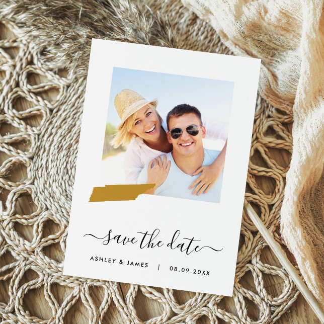 Tennessee Map Photo Wedding Save the Date Card (Creator Uploaded)