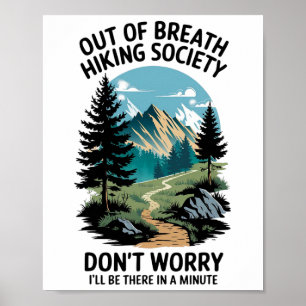 Tennessee Merchant Out Of Breath Hiking Society Do Poster
