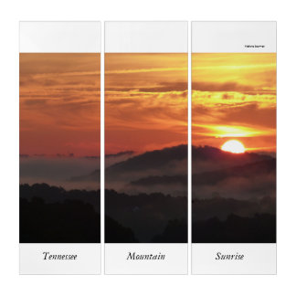 Tennessee Mountain Sunrise Triptych