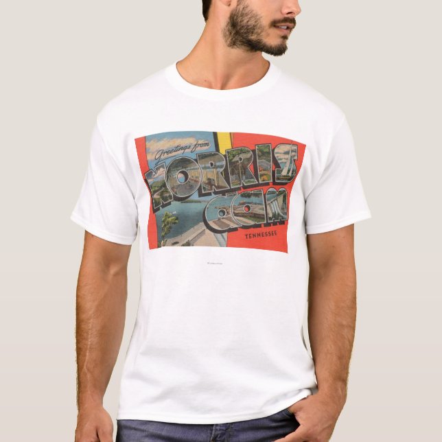Tennessee - Norris Dam - Large Letter Scenes T-Shirt (Front)