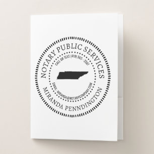 Tennessee Notary Services Pocket Folder