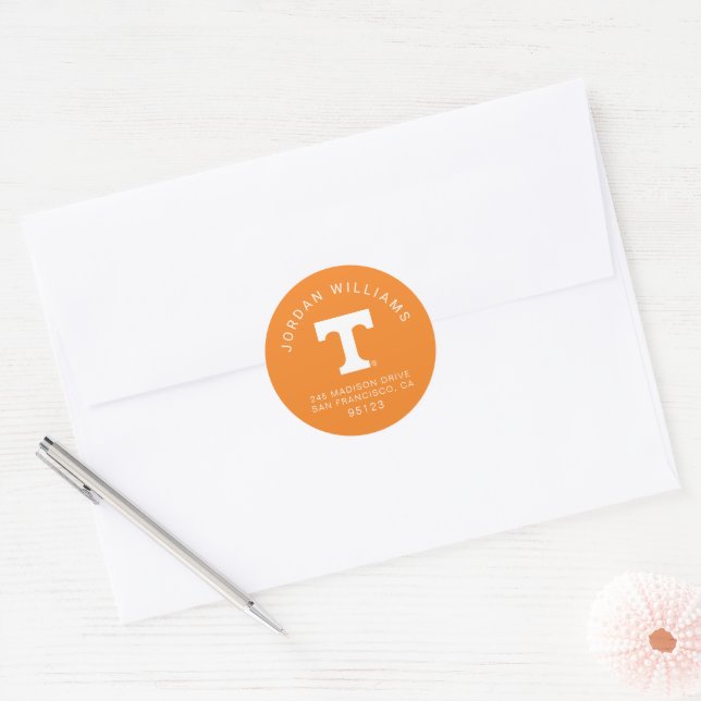 Tennessee Power T Classic Round Sticker (Envelope)