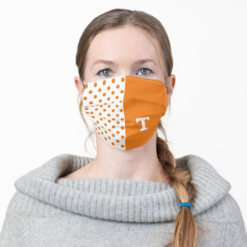 Tennessee Power T  Poka dots Adult Cloth Face Mask