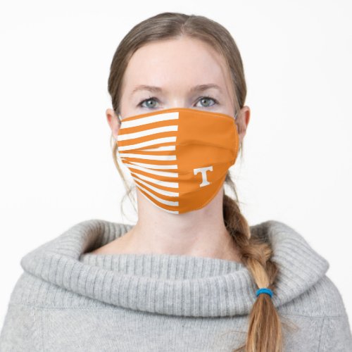 Tennessee Power T  Stripes Adult Cloth Face Mask