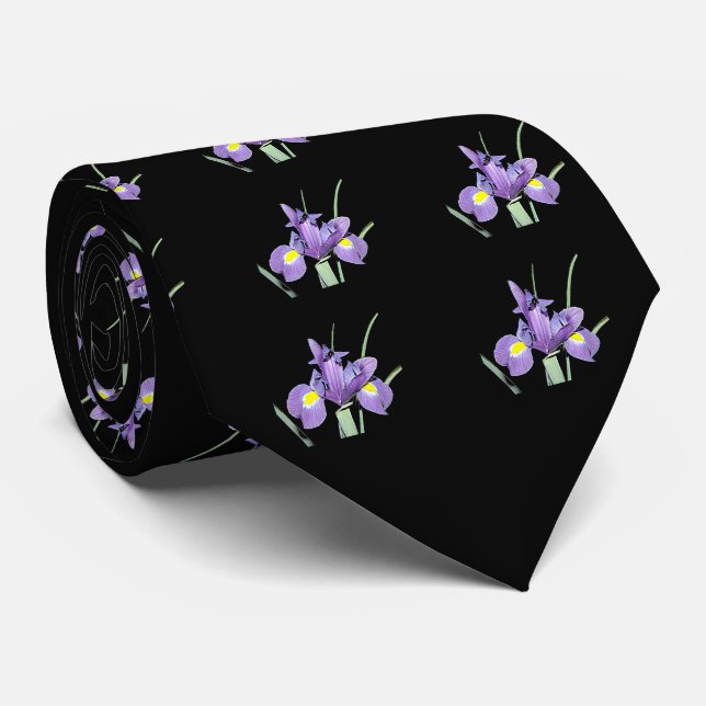 Tennessee Purple Iris Tie (Rolled)