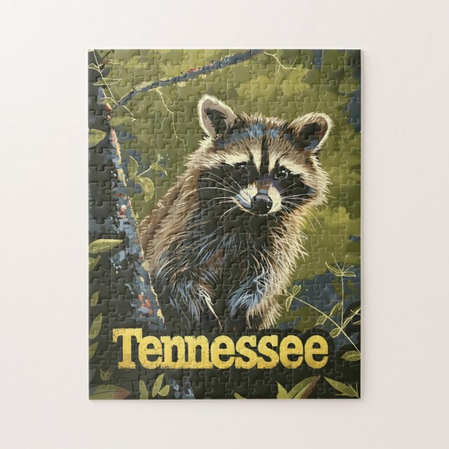 Tennessee Raccoon Jigsaw Puzzle (Vertical)
