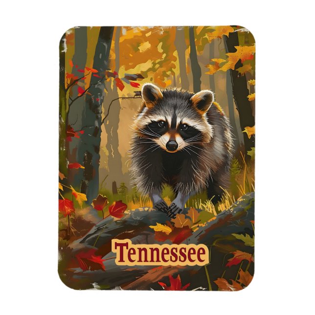 Tennessee Raccoon Magnet (Vertical)