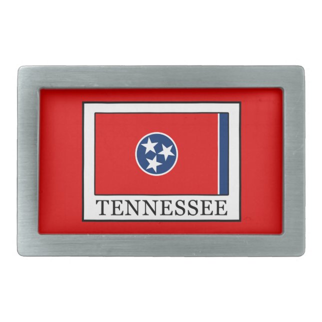 Tennessee Rectangular Belt Buckle (Front)