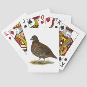 Tennessee Red Quail Poker Cards