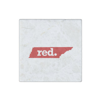 TENNESSEE RED STATE STONE MAGNET