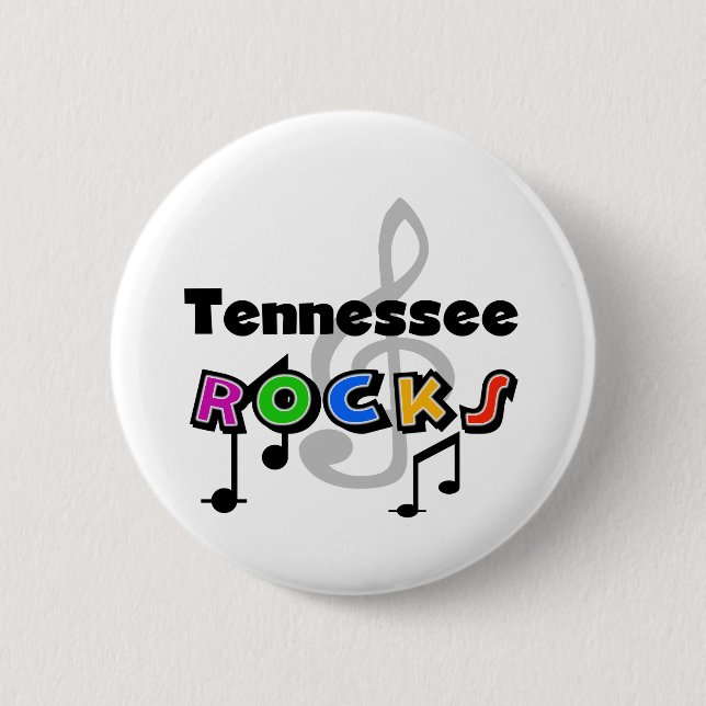 Tennessee Rocks Pinback Button (Front)