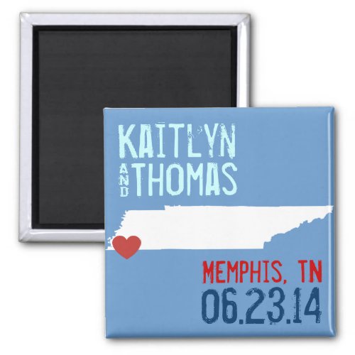 Tennessee Save the Date _ Customizable City Magnet