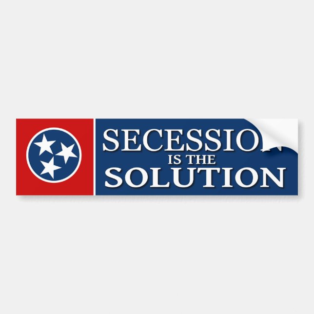 Tennessee Secession Bumper Sticker (Front)