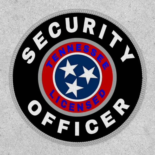 TENNESSEE SECURITY OFFICER CIRCLE PATCH 3 inch (Front)