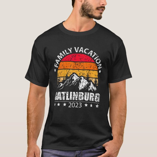 Tennessee Smoky Mountains Family Vacation 2023 Gat T-Shirt (Front)