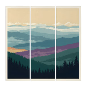 Tennessee Smoky Mountains Triptych