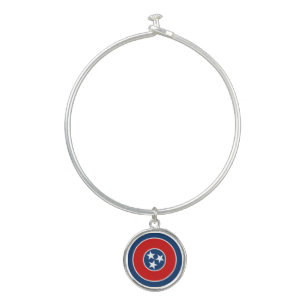 Tennessee State Flag Bangle Bracelet