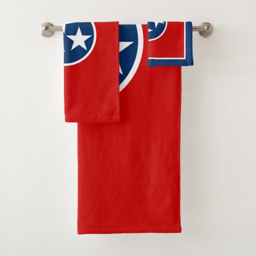 Tennessee State Flag Bath Towel Set