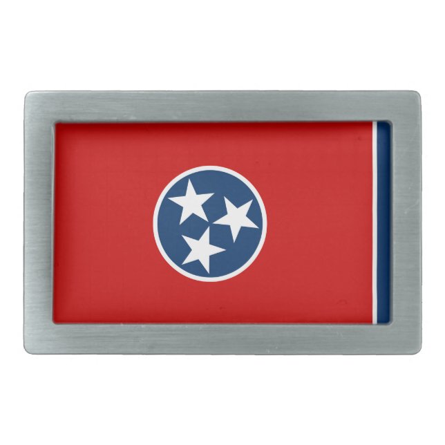 Tennessee State Flag Belt Buckle (Front)