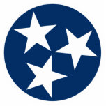 Tennessee State Flag Blue White Stars Cutout<br><div class="desc">Tennessee State Flag Blue White Stars is a patriotic symbol from the flag of Tennessee.</div>