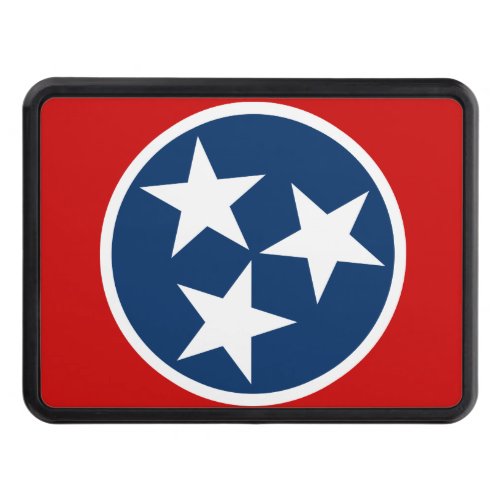 Tennessee State Flag Blue White Stars Hitch Cover