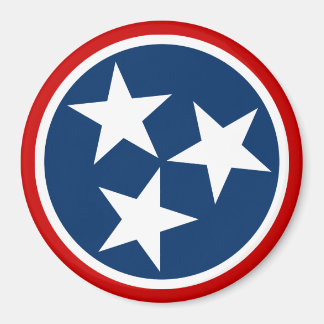 Tennessee State Flag Blue White Stars Magnet