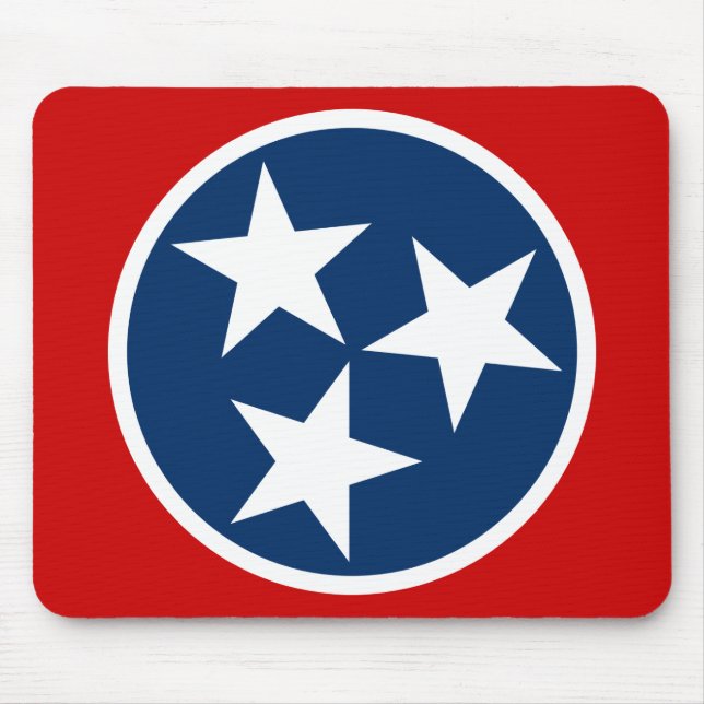 Tennessee State Flag Blue White Stars Mouse Pad (Front)
