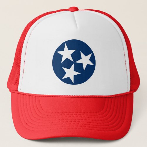 Tennessee State Flag Blue White Stars Trucker Hat