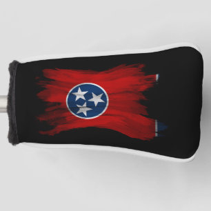 Tennessee state flag brush stroke, Tennessee flag Golf Head Cover