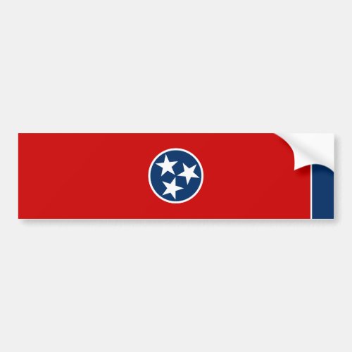 Tennessee State Flag Bumper Sticker