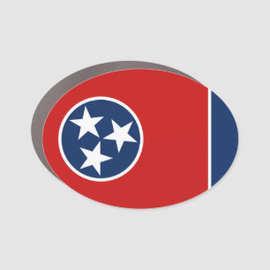 Tennessee state flag car magnet
