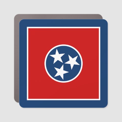 Tennessee State Flag Car Magnet