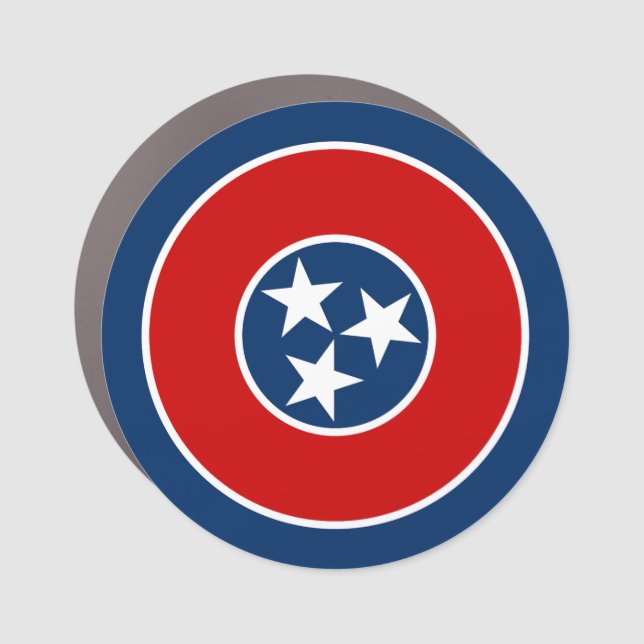 Tennessee State Flag Car Magnet (Front)