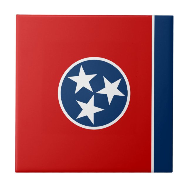 Tennessee State Flag Ceramic Tile (Front)