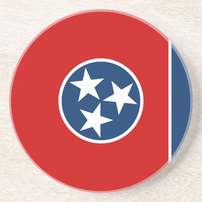 Tennessee State Flag Coaster (Front)
