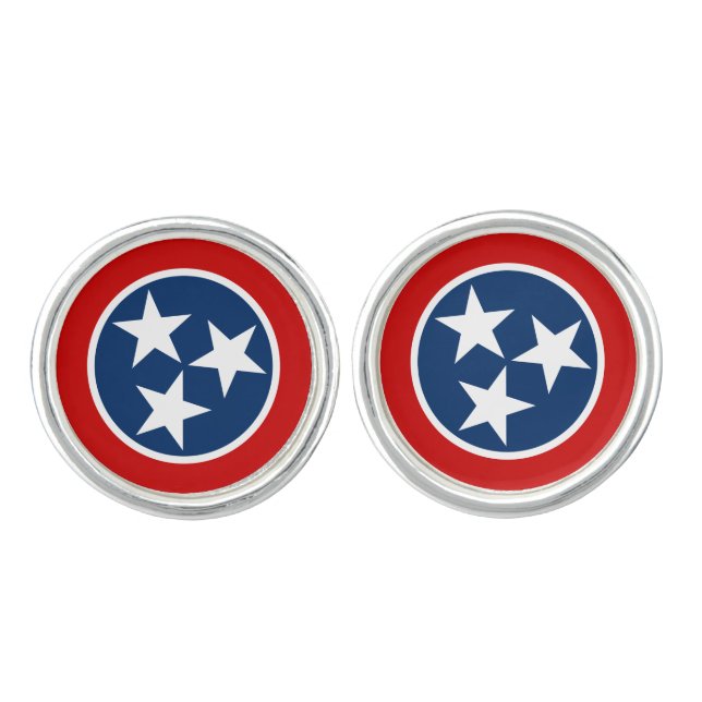 Tennessee State Flag Cufflinks (Front)