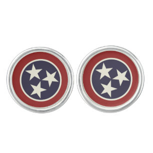 Tennessee state flag cufflinks