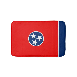 Tennessee State Flag Design Bathroom Mat