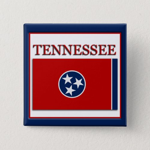 Tennessee State Flag Design Button