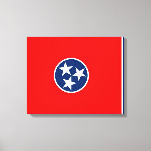 Tennessee State Flag Design Canvas Print