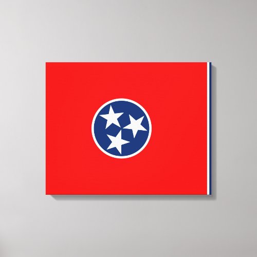 Tennessee State Flag Design Canvas Print