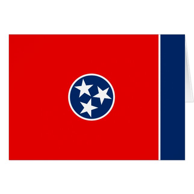 Tennessee State Flag Design Cards (Front Horizontal)