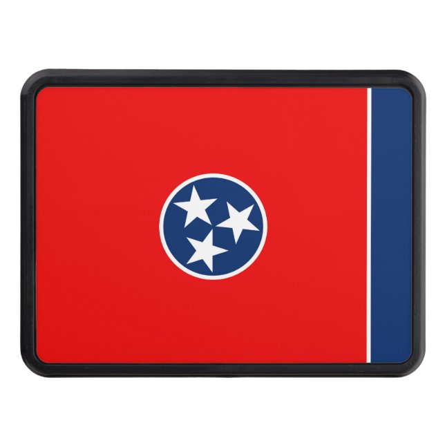 Tennessee State Flag Design Decor Hitch Cover (Front)