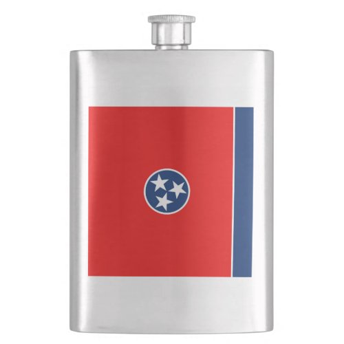Tennessee State Flag Design Flask