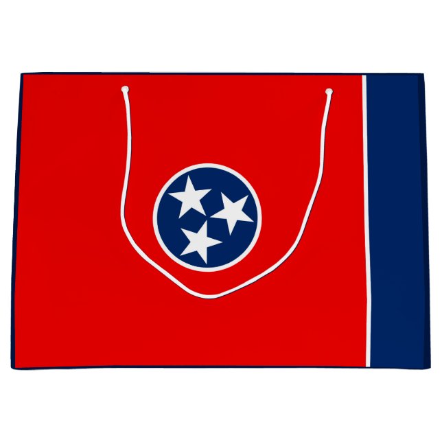 Tennessee State Flag Design Large Gift Bag (Front)