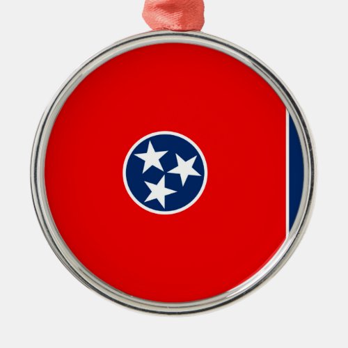Tennessee State Flag Design Metal Ornament