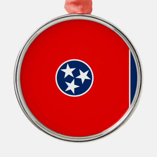 Tennessee State Flag Design Metal Ornament (Front)