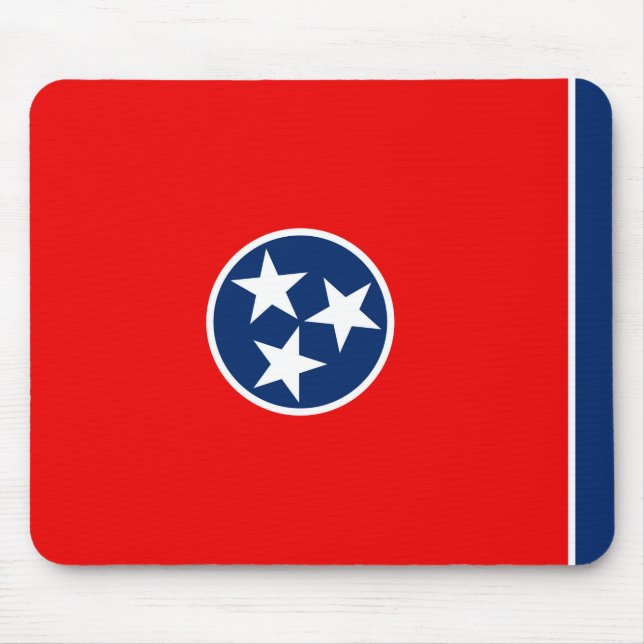 Tennessee State Flag Design Mouse Pad (Front)